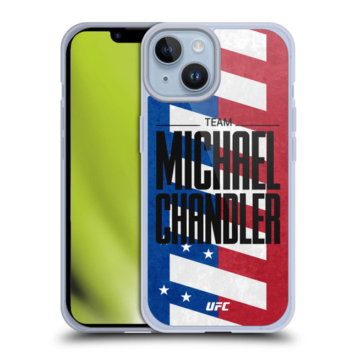 UFC Fighter Team Michael Chandler Flag Soft Gel Case for Apple iPhone 14