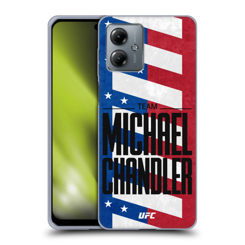 UFC Fighter Team Michael Chandler Flag Soft Gel Case for Motorola Moto G14