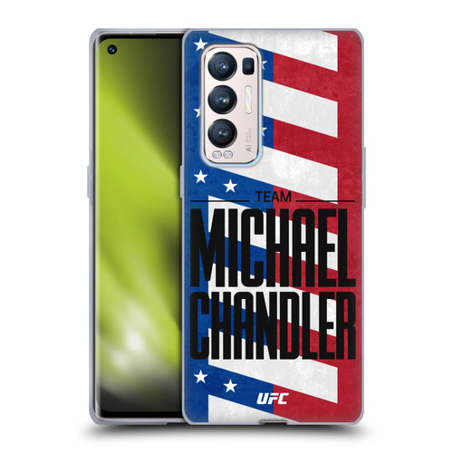 UFC Fighter Team Michael Chandler Flag Soft Gel Case for OPPO Find X3 Neo / Reno5 Pro+ 5G