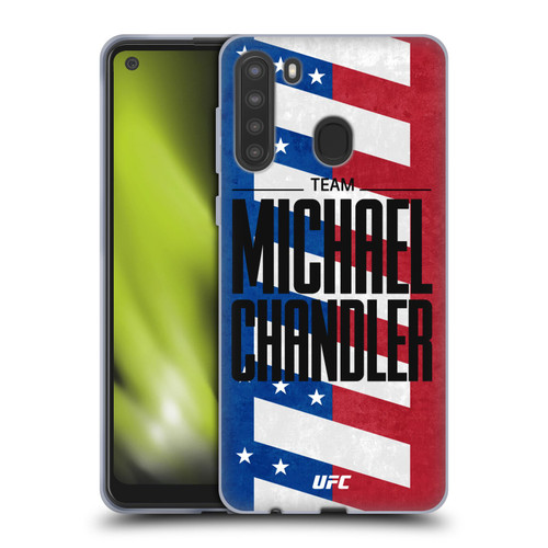 UFC Fighter Team Michael Chandler Flag Soft Gel Case for Samsung Galaxy A21 (2020)