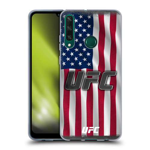 UFC Logo US Flag Soft Gel Case for Huawei Y6p