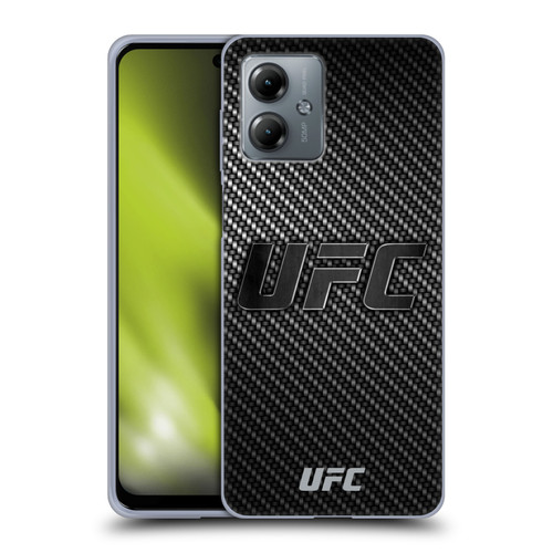 UFC Logo Carbon Fiber Soft Gel Case for Motorola Moto G14