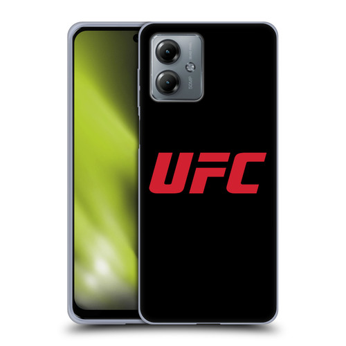 UFC Logo Black Red Soft Gel Case for Motorola Moto G14