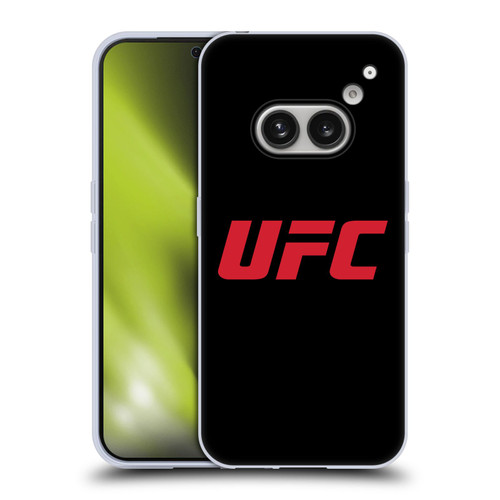 UFC Logo Black Red Soft Gel Case for Nothing Phone (2a)