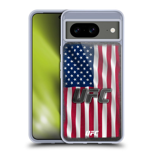 UFC Logo US Flag Soft Gel Case for Google Pixel 8