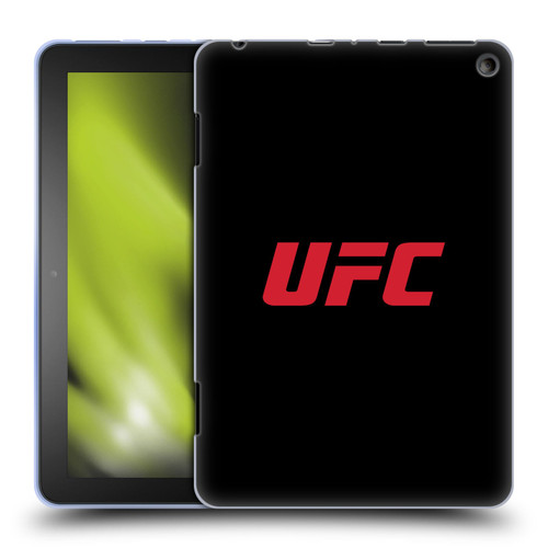 UFC Logo Black Red Soft Gel Case for Amazon Fire HD 8/Fire HD 8 Plus 2020