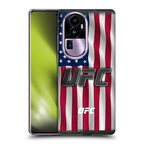 UFC Logo US Flag Soft Gel Case for OPPO Reno10 Pro+