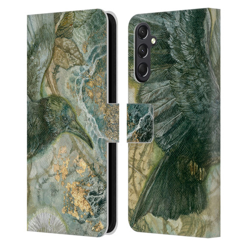 Stephanie Law Birds Detached Shadow Leather Book Wallet Case Cover For Samsung Galaxy A24 4G / M34 5G