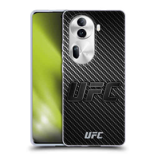 UFC Logo Carbon Fiber Soft Gel Case for OPPO Reno11 Pro