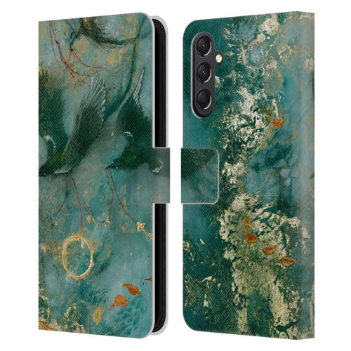 Stephanie Law Birds Three Fates Leather Book Wallet Case Cover For Samsung Galaxy A24 4G / M34 5G