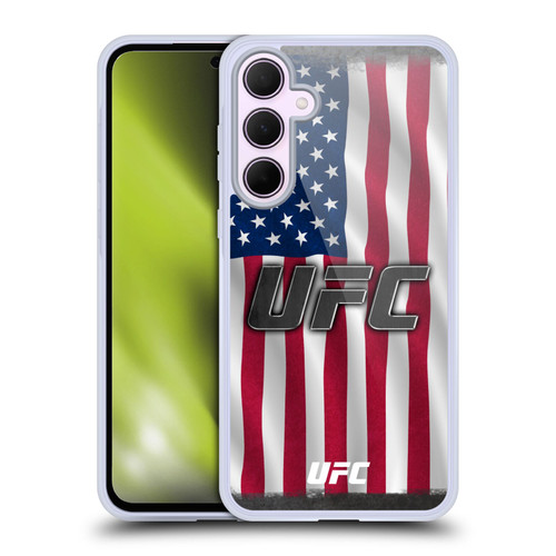 UFC Logo US Flag Soft Gel Case for Samsung Galaxy A35 5G