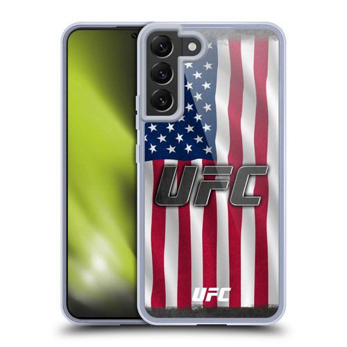 UFC Logo US Flag Soft Gel Case for Samsung Galaxy S22+ 5G