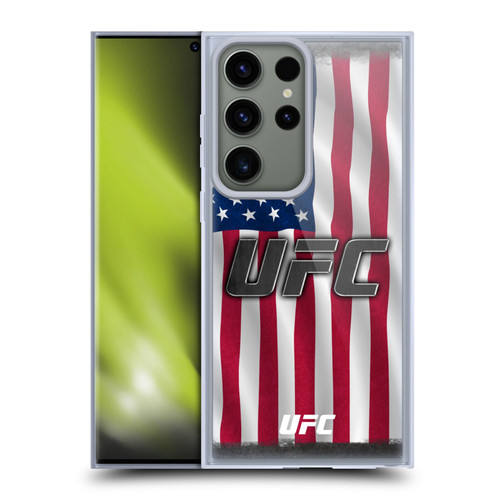 UFC Logo US Flag Soft Gel Case for Samsung Galaxy S23 Ultra 5G