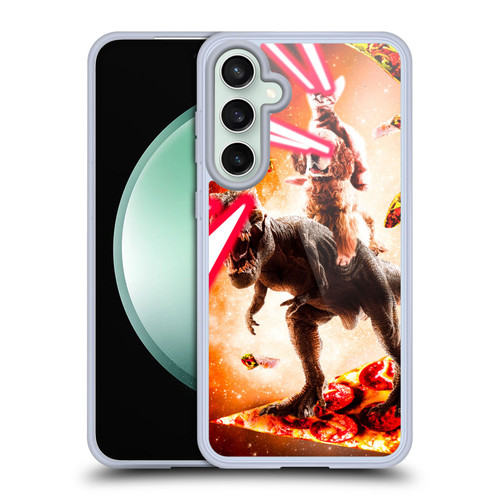 Random Galaxy Space Cat Dinosaur & Dog Lazer Eye Soft Gel Case for Samsung Galaxy S23 FE 5G