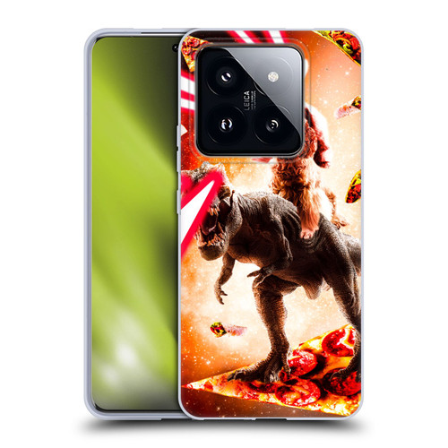 Random Galaxy Space Cat Dinosaur & Dog Lazer Eye Soft Gel Case for Xiaomi 14 Pro