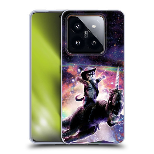 Random Galaxy Space Cat Dinosaur Unicorn Soft Gel Case for Xiaomi 14 Pro
