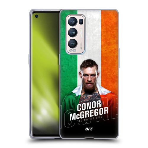 UFC Conor McGregor Ireland Flag Soft Gel Case for OPPO Find X3 Neo / Reno5 Pro+ 5G