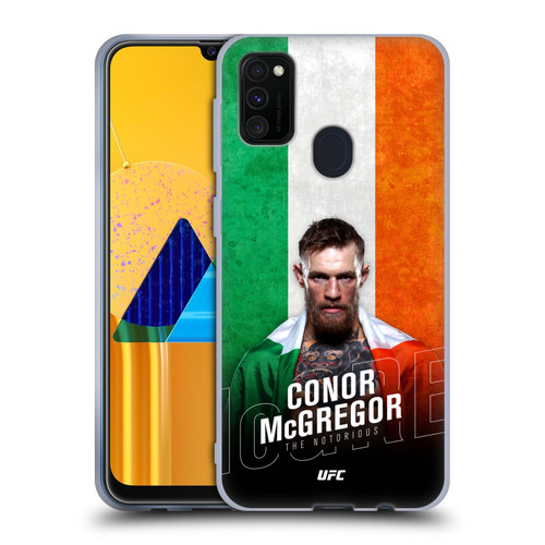 UFC Conor McGregor Ireland Flag Soft Gel Case for Samsung Galaxy M30s (2019)/M21 (2020)