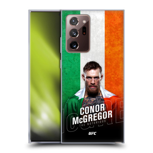 UFC Conor McGregor Ireland Flag Soft Gel Case for Samsung Galaxy Note20 Ultra / 5G