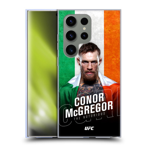 UFC Conor McGregor Ireland Flag Soft Gel Case for Samsung Galaxy S24 Ultra 5G