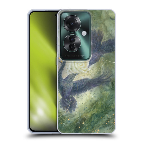 Stephanie Law Graphics Huginn And Muninn Soft Gel Case for OPPO Reno11 F 5G / F25 Pro 5G