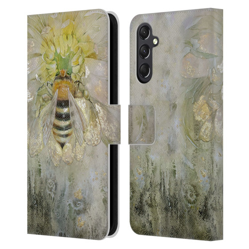 Stephanie Law Immortal Ephemera Bee Leather Book Wallet Case Cover For Samsung Galaxy A24 4G / M34 5G