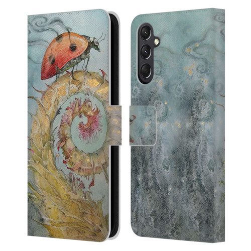 Stephanie Law Immortal Ephemera Ladybird Leather Book Wallet Case Cover For Samsung Galaxy A24 4G / M34 5G