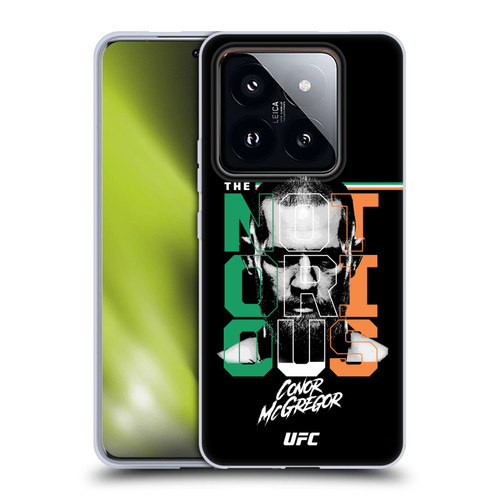 UFC Conor McGregor The Notorious Soft Gel Case for Xiaomi 14 Pro