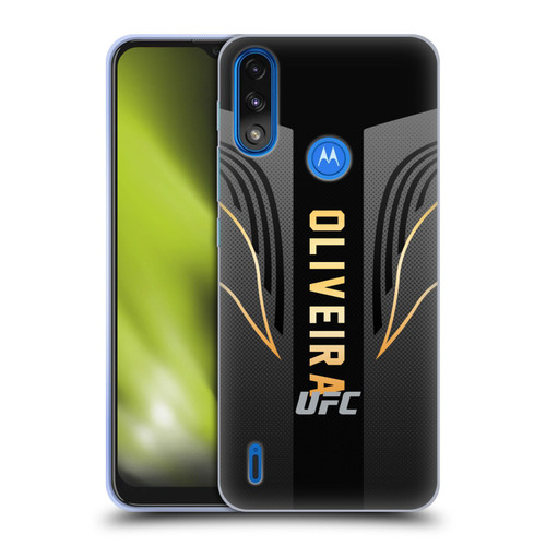 UFC Charles Oliveira Fighter Kit Soft Gel Case for Motorola Moto E7 Power / Moto E7i Power