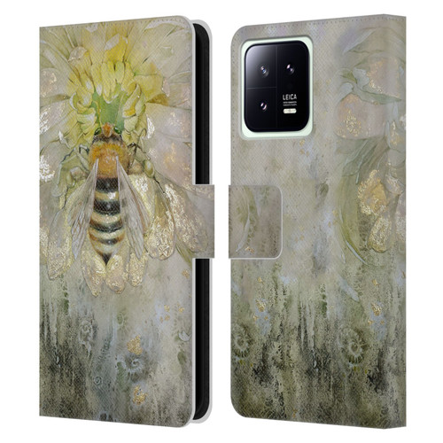Stephanie Law Immortal Ephemera Bee Leather Book Wallet Case Cover For Xiaomi 13 5G