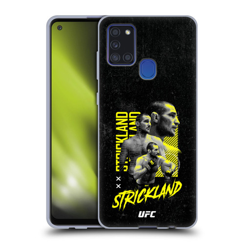 UFC Sean Strickland Posterized Soft Gel Case for Samsung Galaxy A21s (2020)