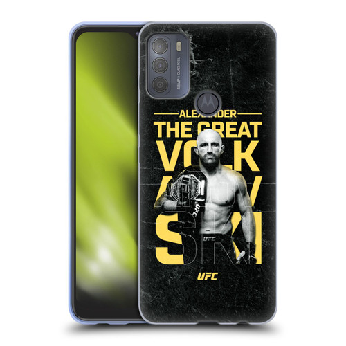 UFC Alexander Volkanovski Champion Soft Gel Case for Motorola Moto G50