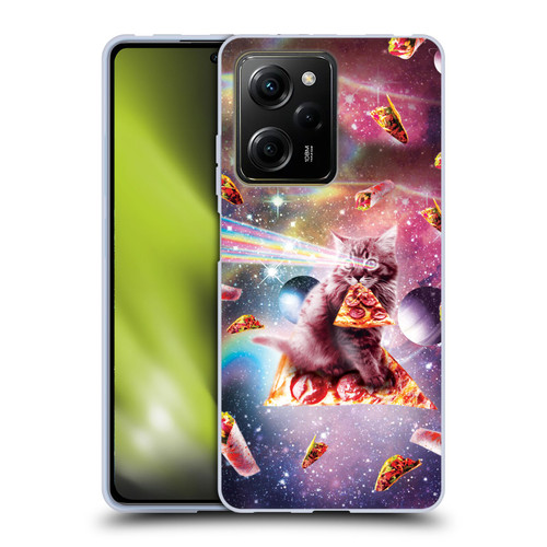 Random Galaxy Space Pizza Ride Outer Space Lazer Cat Soft Gel Case for Xiaomi Redmi Note 12 Pro 5G