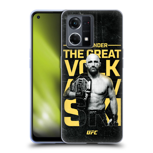 UFC Alexander Volkanovski Champion Soft Gel Case for OPPO Reno8 4G