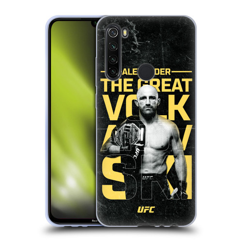 UFC Alexander Volkanovski Champion Soft Gel Case for Xiaomi Redmi Note 8T