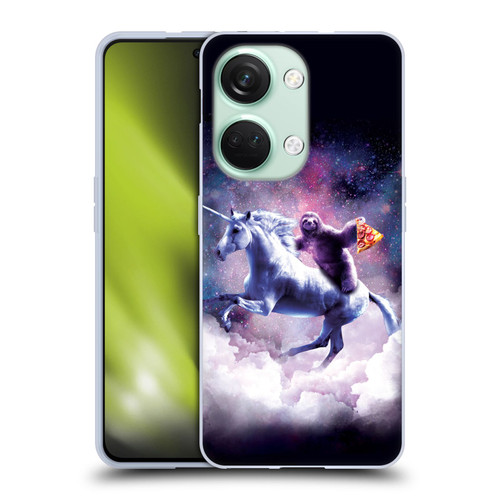 Random Galaxy Space Unicorn Ride Pizza Sloth Soft Gel Case for OnePlus Nord 3 5G