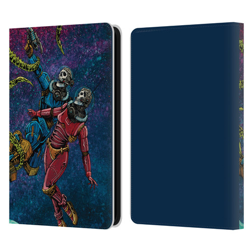 David Lozeau Colourful Grunge Astronaut Space Couple Love Leather Book Wallet Case Cover For Amazon Kindle 11th Gen 6in 2022