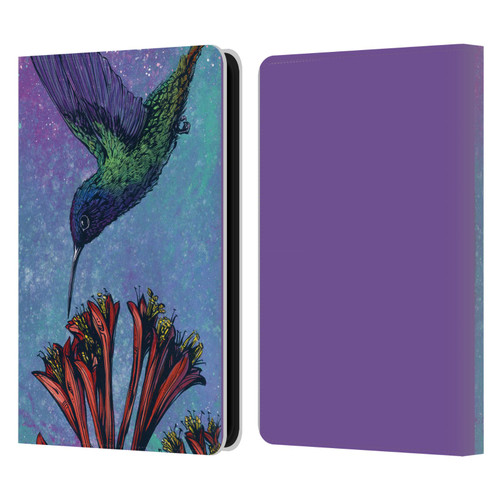 David Lozeau Colourful Grunge The Hummingbird Leather Book Wallet Case Cover For Amazon Kindle 11th Gen 6in 2022