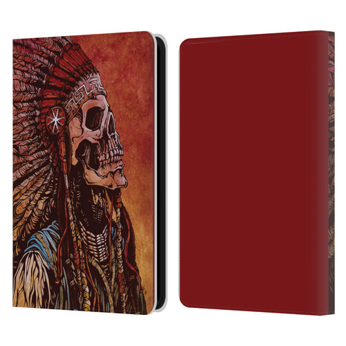 David Lozeau Colourful Grunge Native American Leather Book Wallet Case Cover For Amazon Kindle 11th Gen 6in 2022