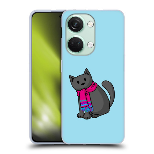 Beth Wilson Doodlecats Cold In A Scarf Soft Gel Case for OnePlus Nord 3 5G
