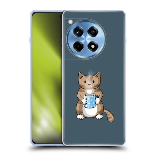 Beth Wilson Doodlecats Coffee Drinking Soft Gel Case for OnePlus 12R