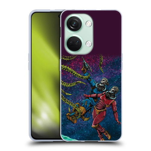 David Lozeau Colourful Grunge Astronaut Space Couple Love Soft Gel Case for OnePlus Nord 3 5G