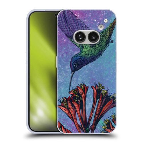 David Lozeau Colourful Grunge The Hummingbird Soft Gel Case for Nothing Phone (2a)