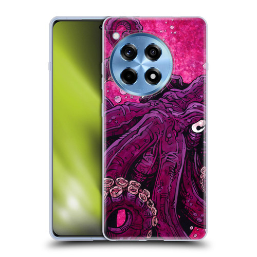 David Lozeau Colourful Grunge Octopus Squid Soft Gel Case for OnePlus 12R