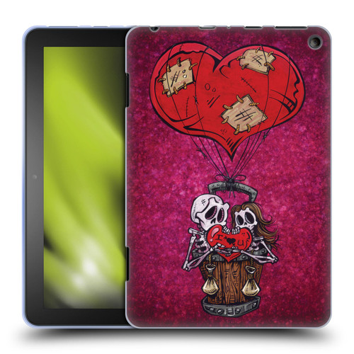 David Lozeau Colourful Grunge Day Of The Dead Soft Gel Case for Amazon Fire HD 8/Fire HD 8 Plus 2020