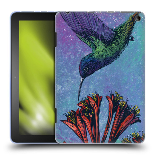 David Lozeau Colourful Grunge The Hummingbird Soft Gel Case for Amazon Fire HD 8/Fire HD 8 Plus 2020