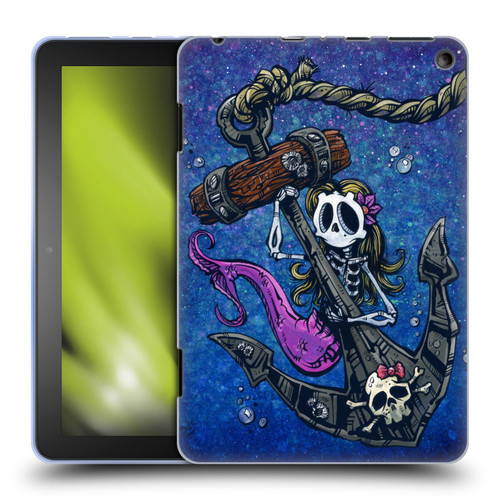 David Lozeau Colourful Grunge Mermaid Anchor Soft Gel Case for Amazon Fire HD 8/Fire HD 8 Plus 2020