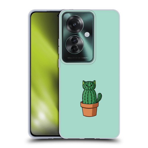 Beth Wilson Doodlecats Cactus Soft Gel Case for OPPO Reno11 F 5G / F25 Pro 5G