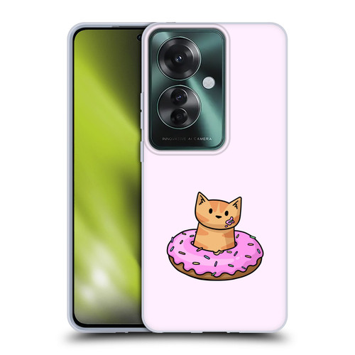 Beth Wilson Doodlecats Donut Soft Gel Case for OPPO Reno11 F 5G / F25 Pro 5G
