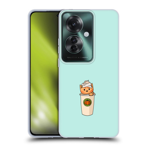 Beth Wilson Doodlecats Pumpkin Spice Latte Soft Gel Case for OPPO Reno11 F 5G / F25 Pro 5G
